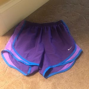 Purple nike shorts